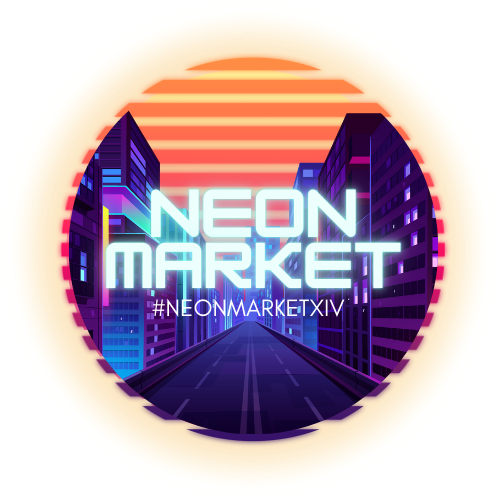 A FFXIV market experience with a touch of synthwave
