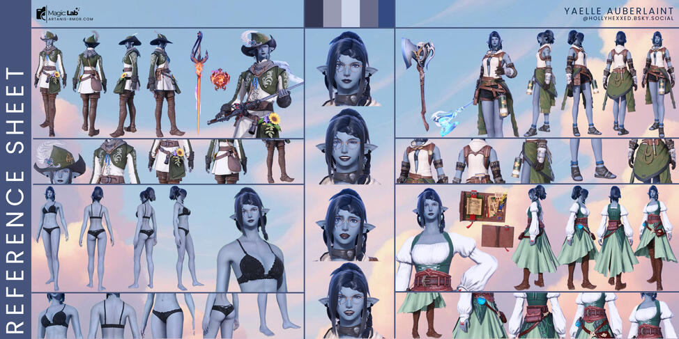 Detailed Reference Sheet - Yaille Auberlaint