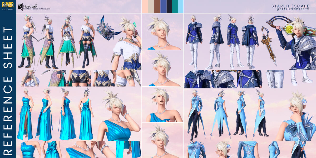 Detailed Reference Sheet - Starlit Escape Detailed Reference Sheet - Starlit Escape