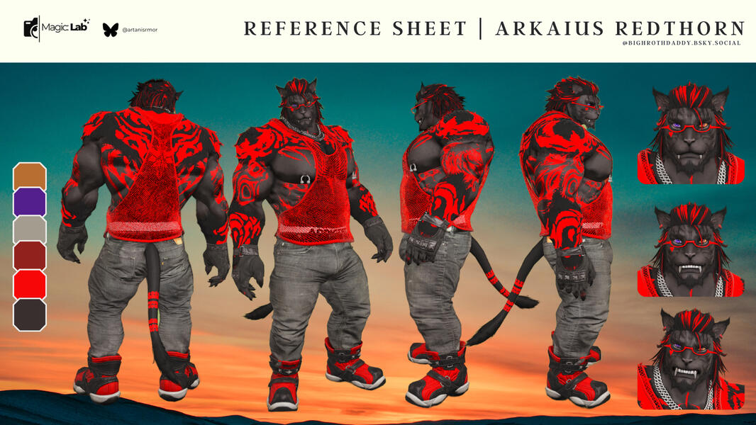 Classic Reference Sheet: Arkaius Redthorn