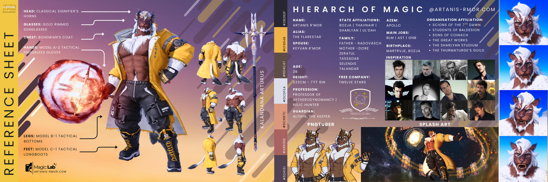 Artanis Reference Sheet - Hierarch of Magic